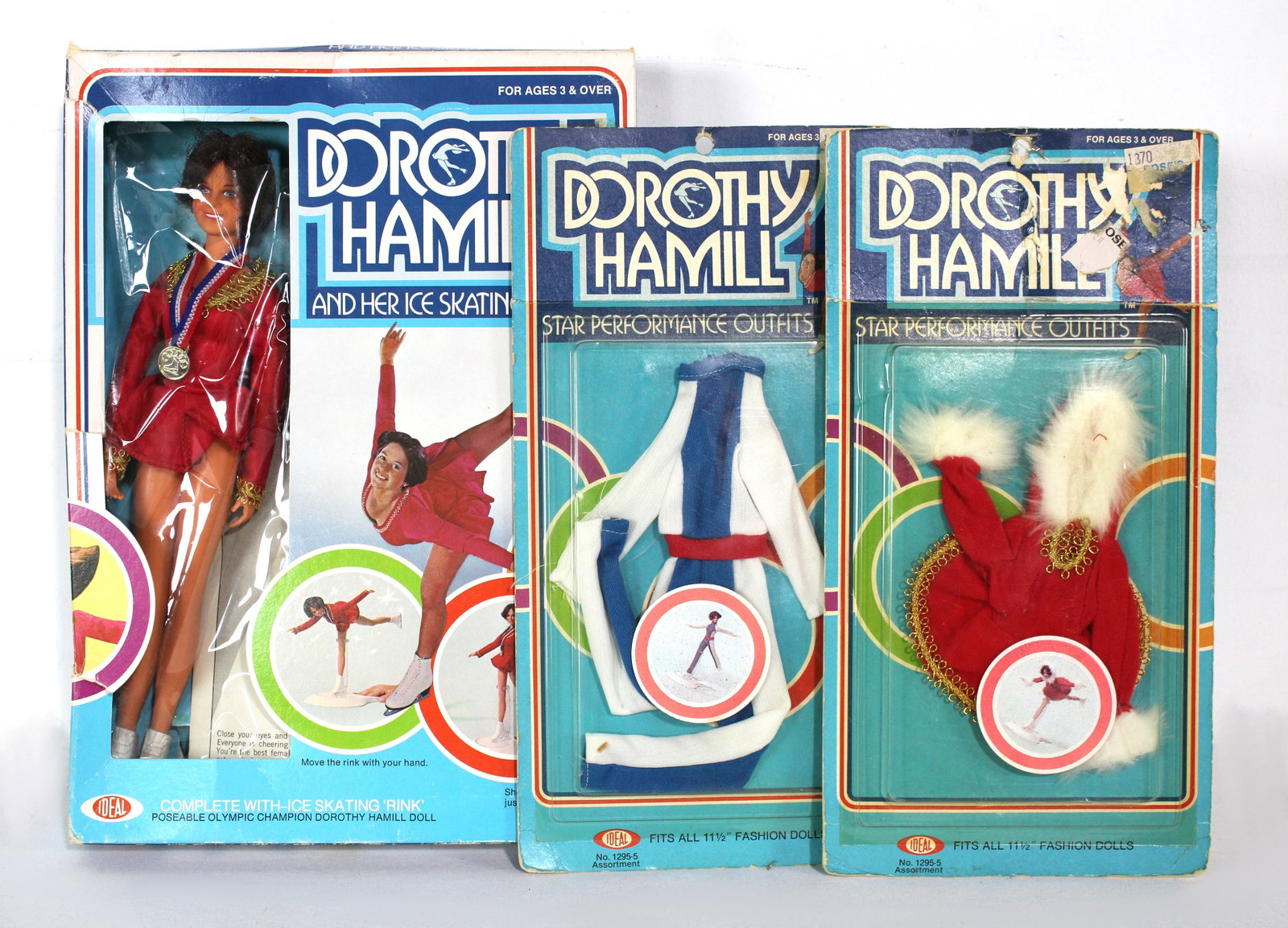 Ideal Dorothy Hamill Doll with Outfits in Box, 1970s: In-house shipping available.