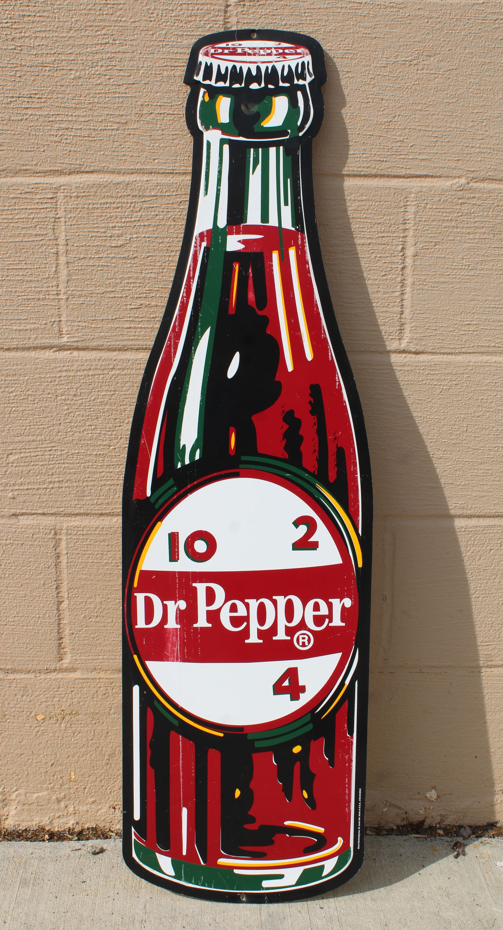 Dr. Pepper Bottle Sign, Stout Sign Co. (1 of 2)