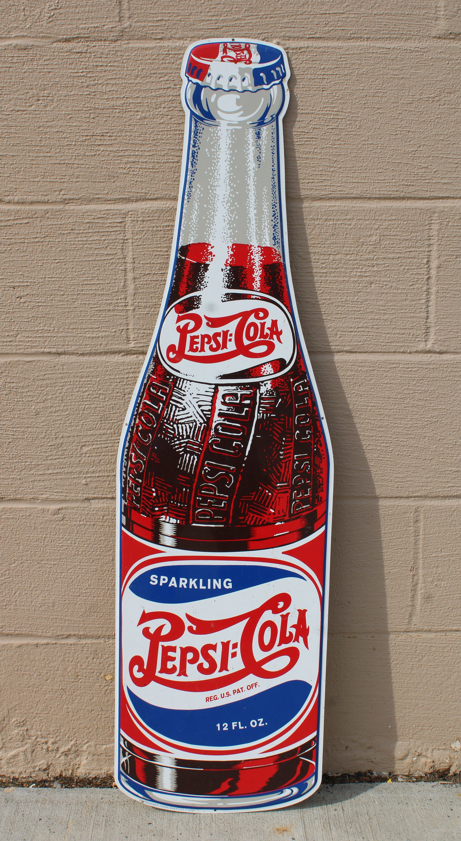 Pepsi Bottle Sign, Stout Sign Co. (1 of 2)