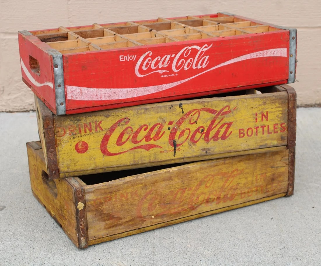 Coca Cola Vintage Beverage Crates (1 of 2)