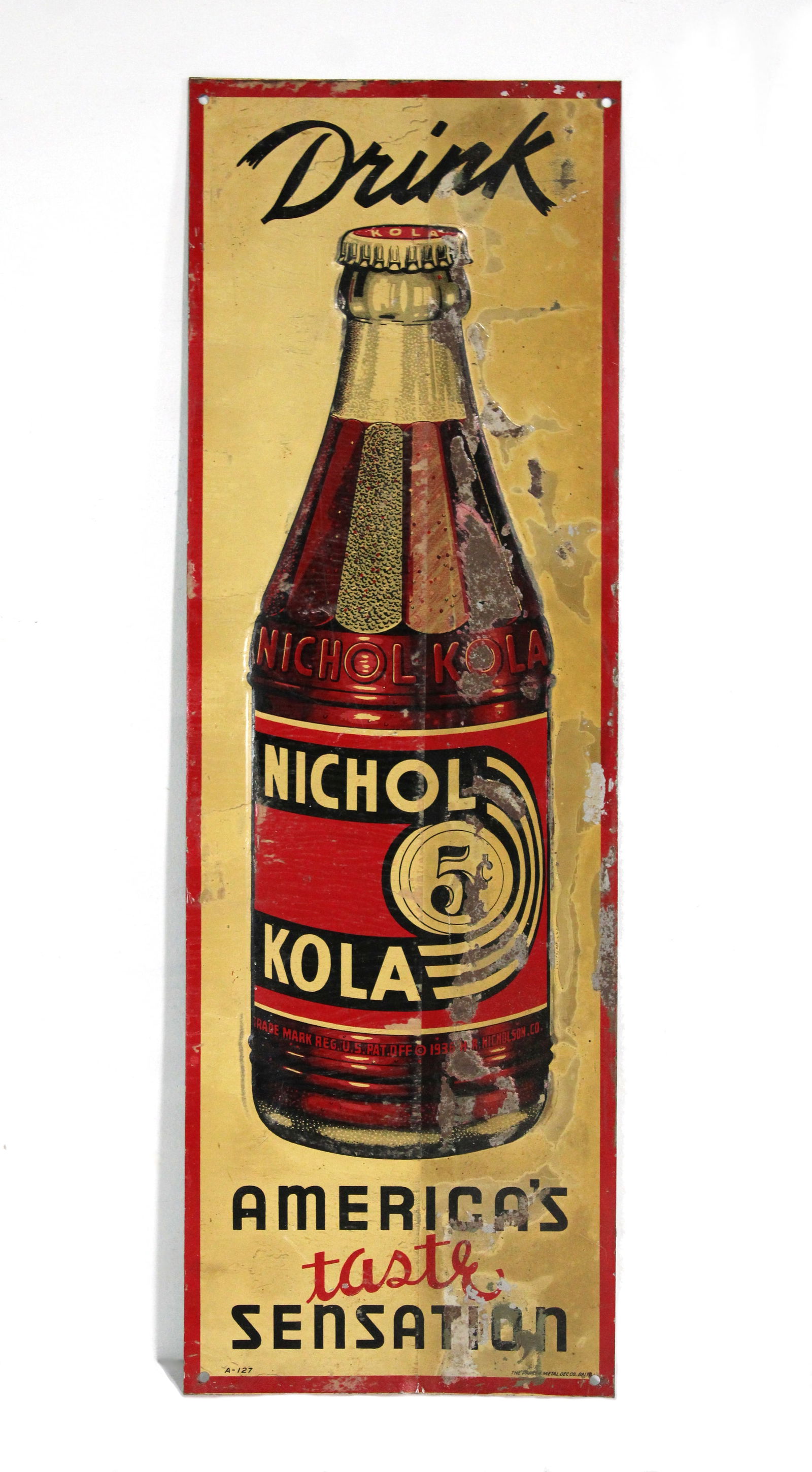 Nichol Kola Tin Beverages Sign (1 of 3)