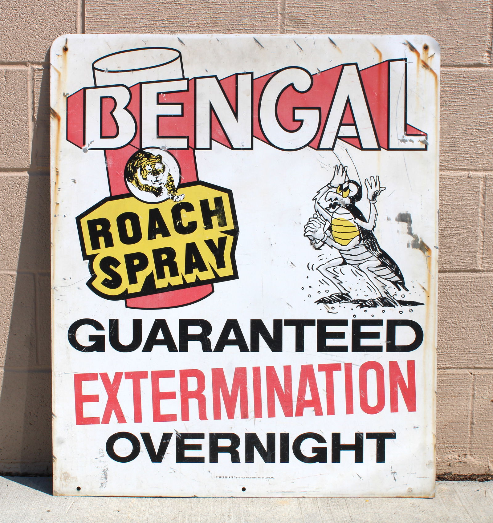 Bengal Pest Roach Spray Double Sided Metal Sign (1 of 3)