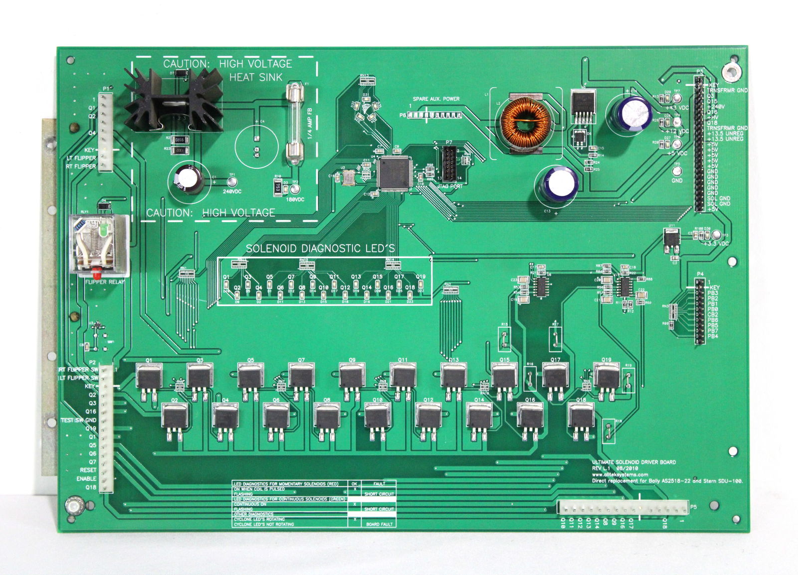 Alltek Solenoid Driver Board for Bally and Stern Pinballs (1 of 1)