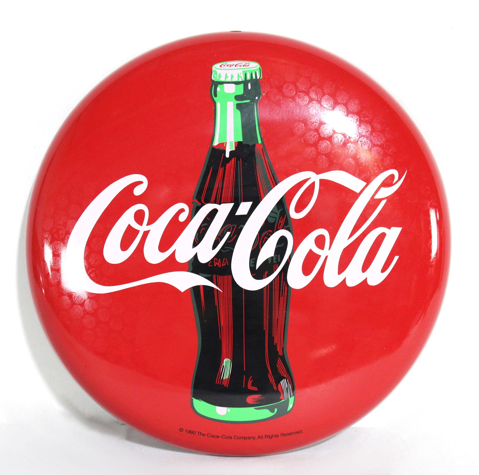 12" Coca Cola Button, 1990 (1 of 2)