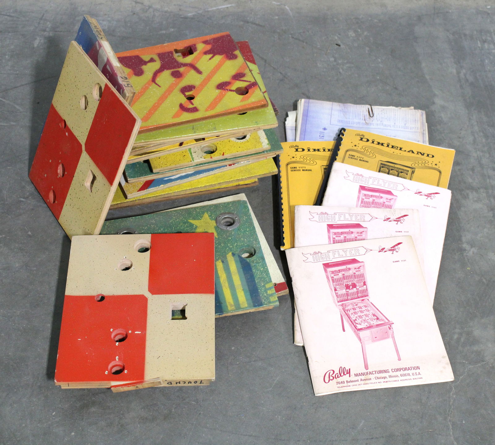 NOS Bingo Pinball Coin Doors and Manuals (1 of 2)