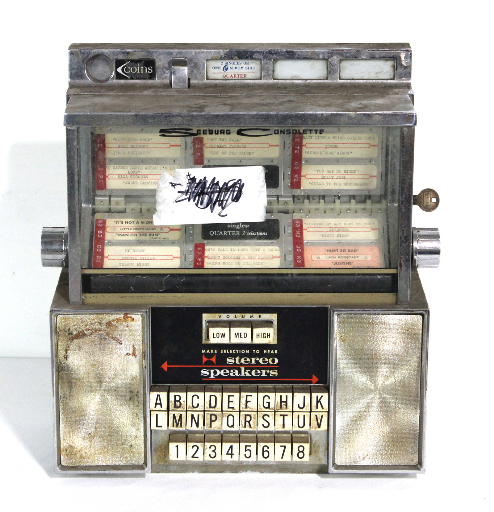 Seeburg Consolette Wallbox with Key (1 of 2)