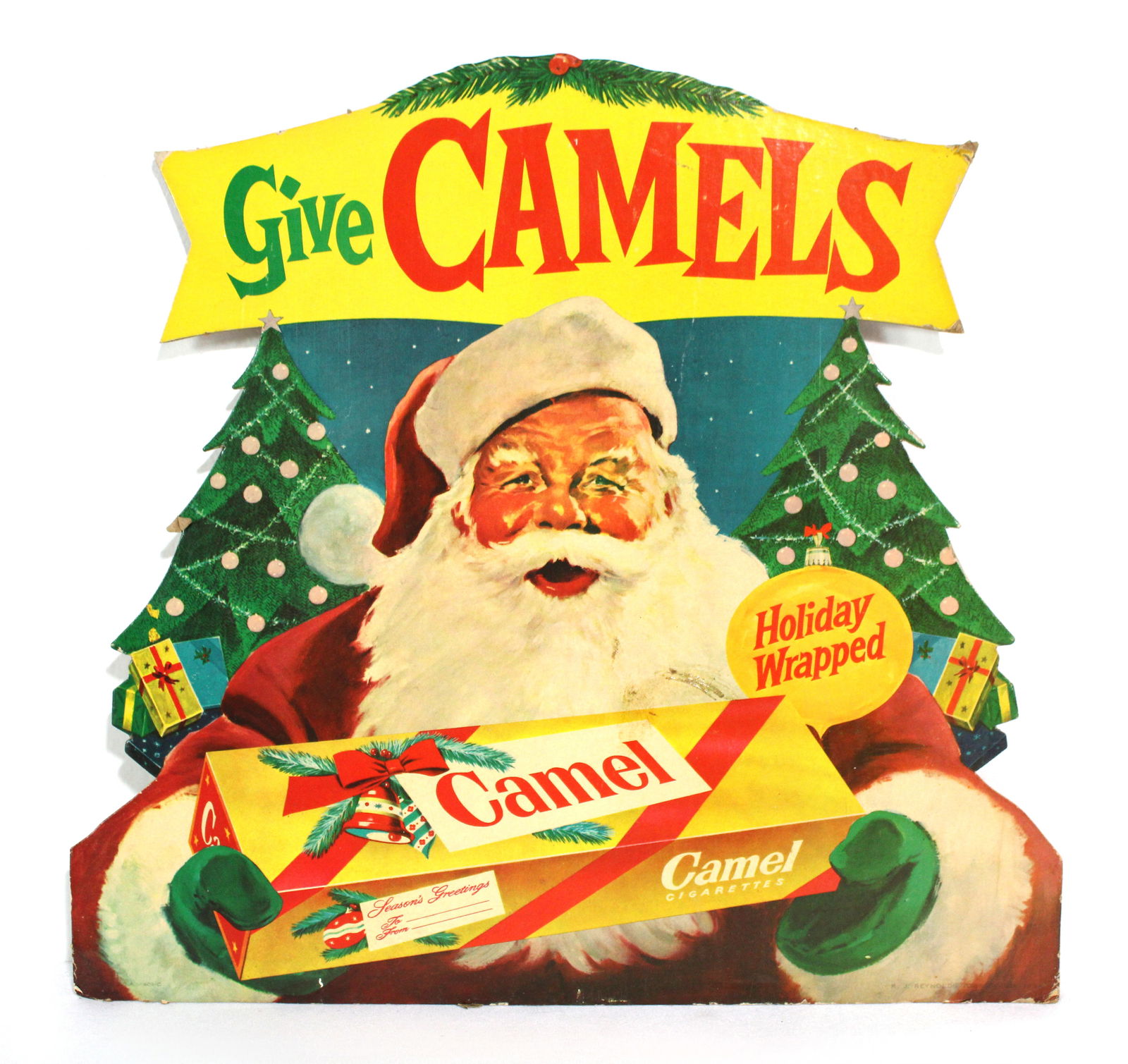 Camel Cigarettes Holiday Santa Easelback Advertisement (1 of 3)