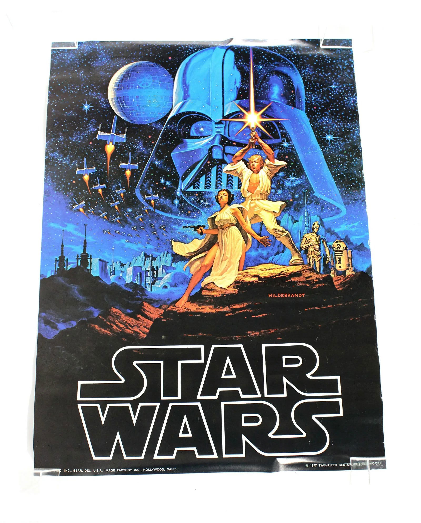 NOS Star Wars Original Hildebrandt Movie Poster, 1977 (1 of 6)