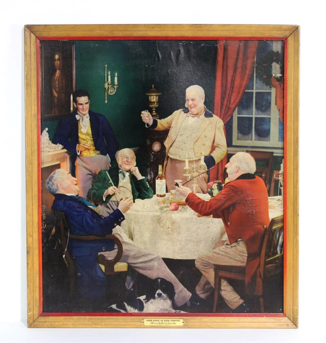 Hiram Walker Whiskey Advertisement Framed (1 of 4)