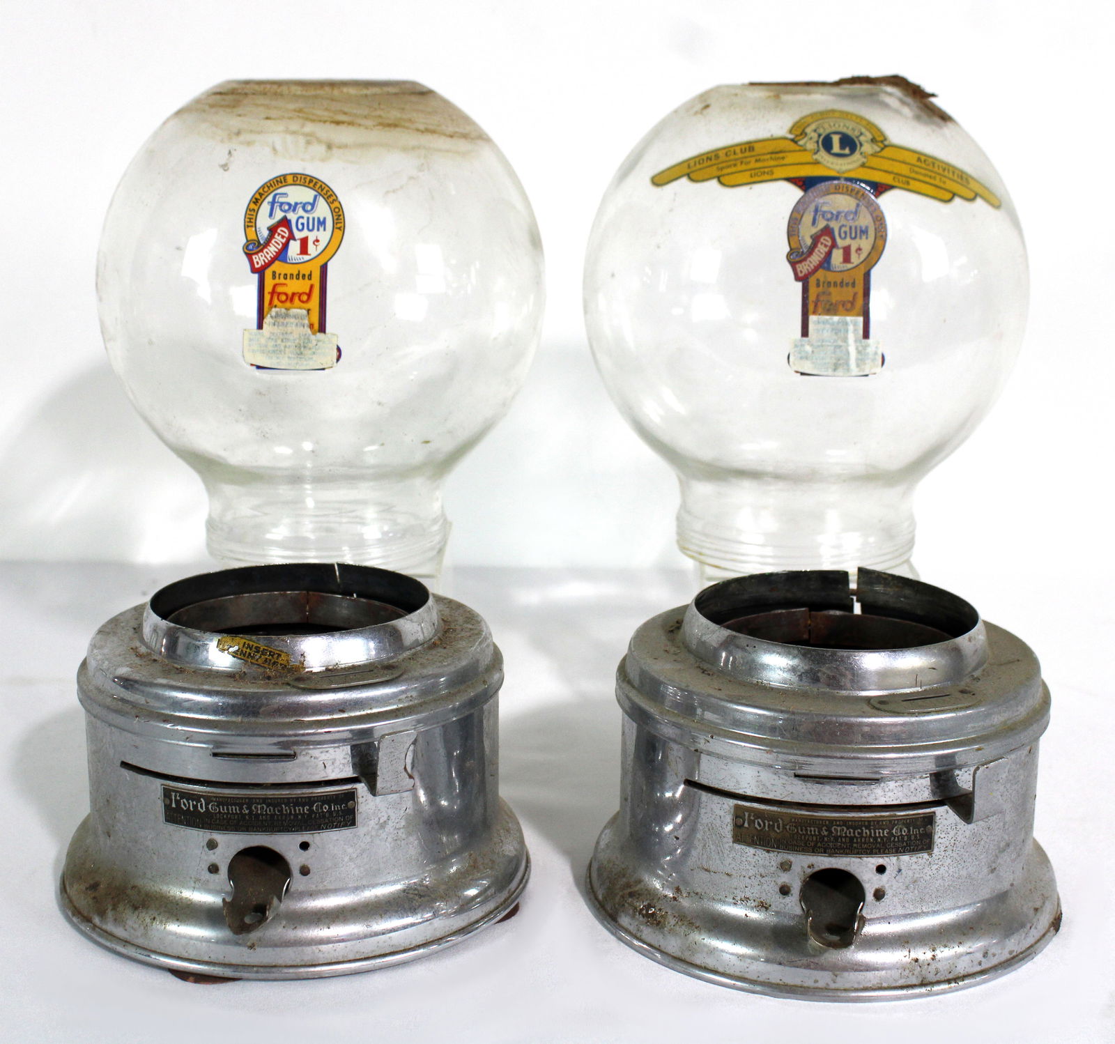 Ford Gumball Globes and Bases, Lot 1 (1 of 3)