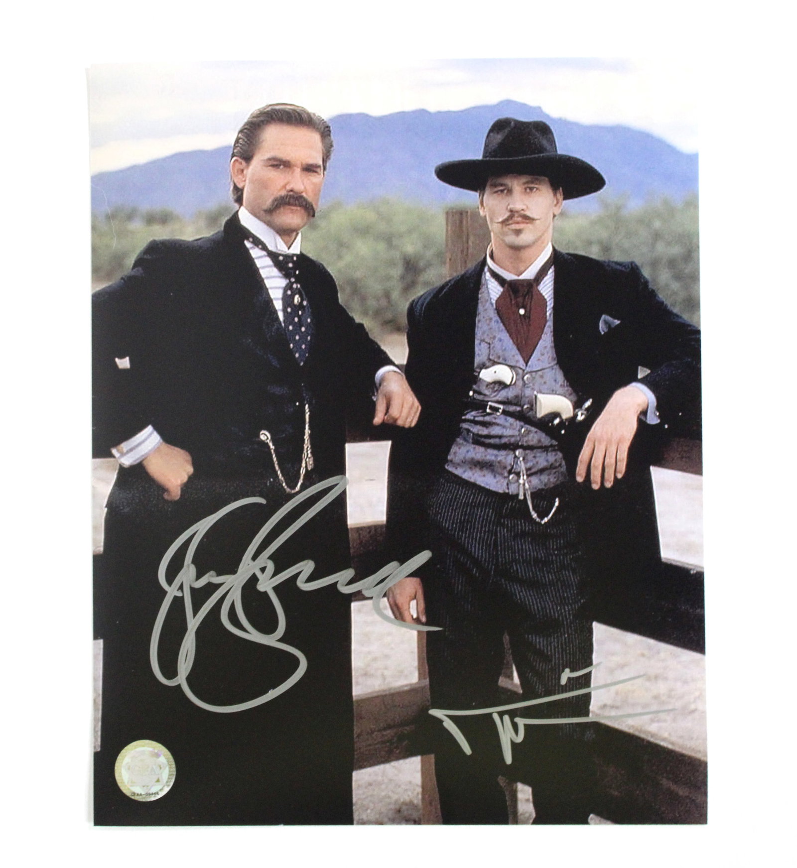 Tombstone Signed Photo Autographed by Val Kilmer and Kurt Russel (1 of 2)