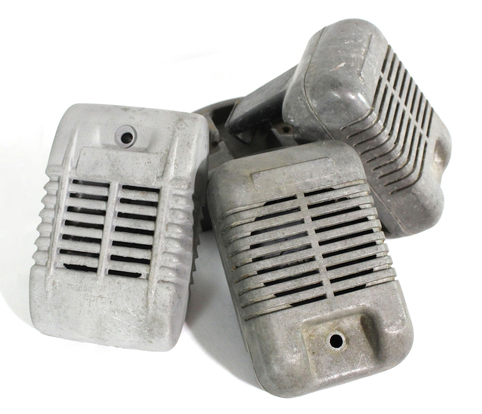 Drive-In Movie Speakers: Total of 3. Shells only. In-house shipping available. Dimensions of one: 8 x 5 x 7