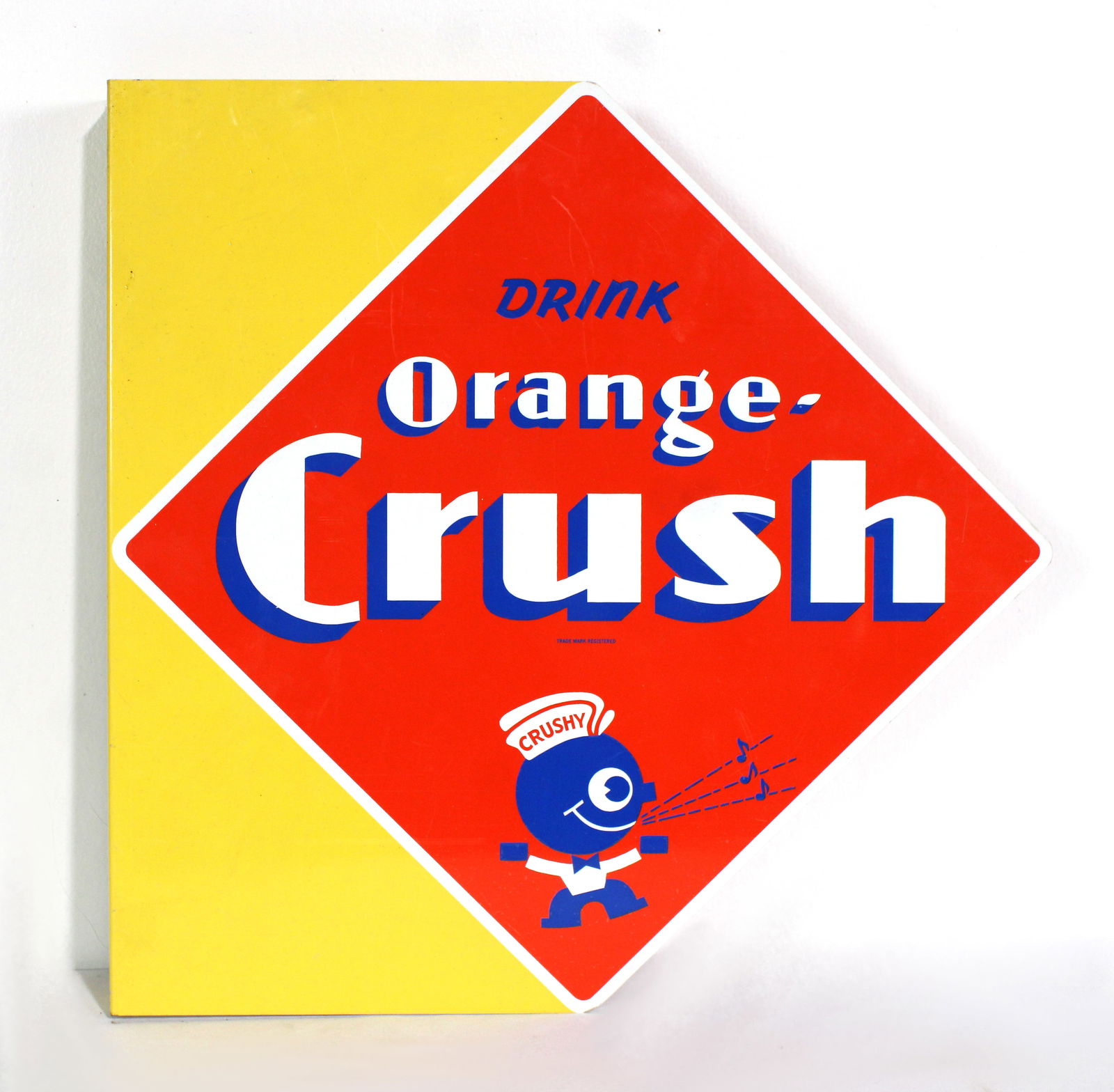 Drink Orange Crush NOS Flange Sign, Contemporary (1 of 3)