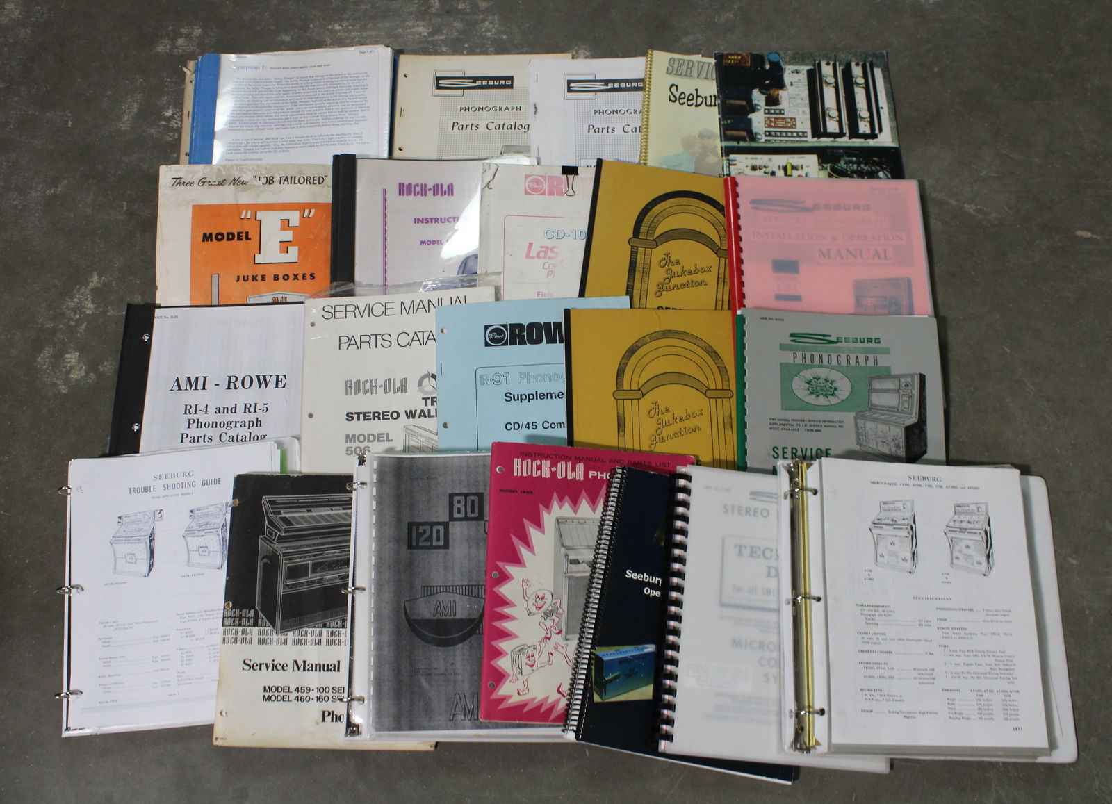 Jukebox Manuals incl. Seeburg, Rockola and Rowe (1 of 2)