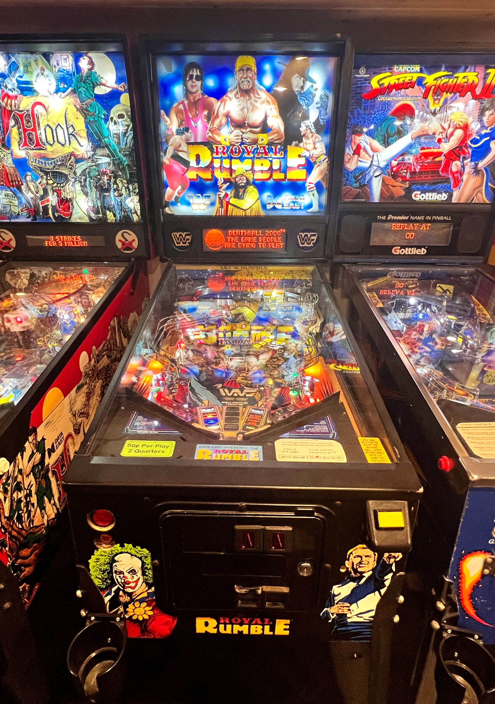 Data East Royal Rumble WWF Pinball Machine (1 of 5)