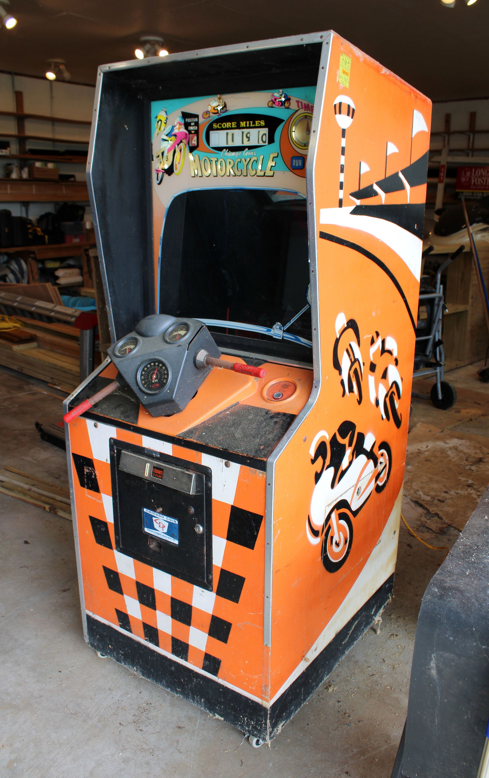 Chicago Coin Motorcycle Arcade Game (1 of 4)