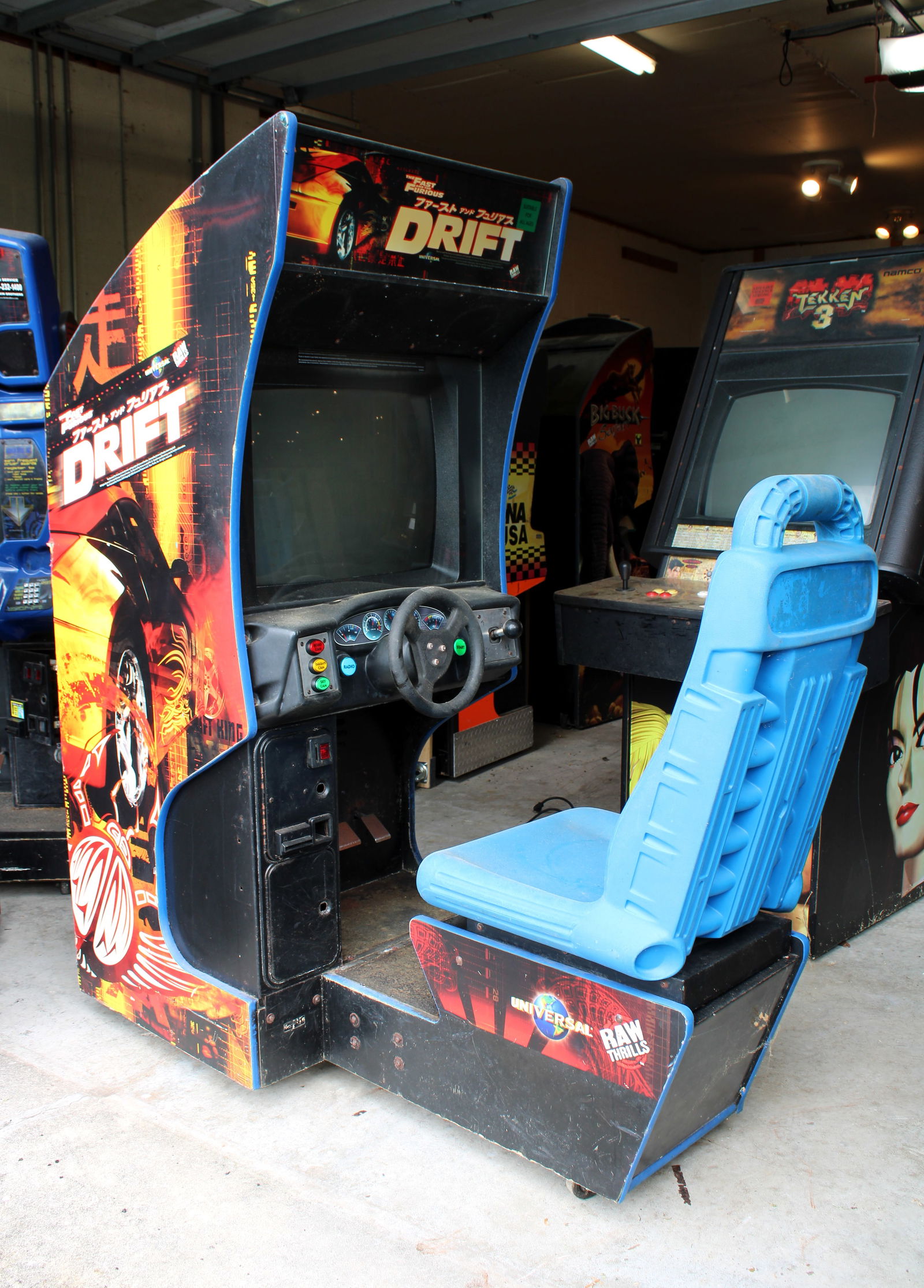Raw Thrills The Fast and the Furious: DRIFT Racing Arcade Game, Lot 2 (1 of 2)