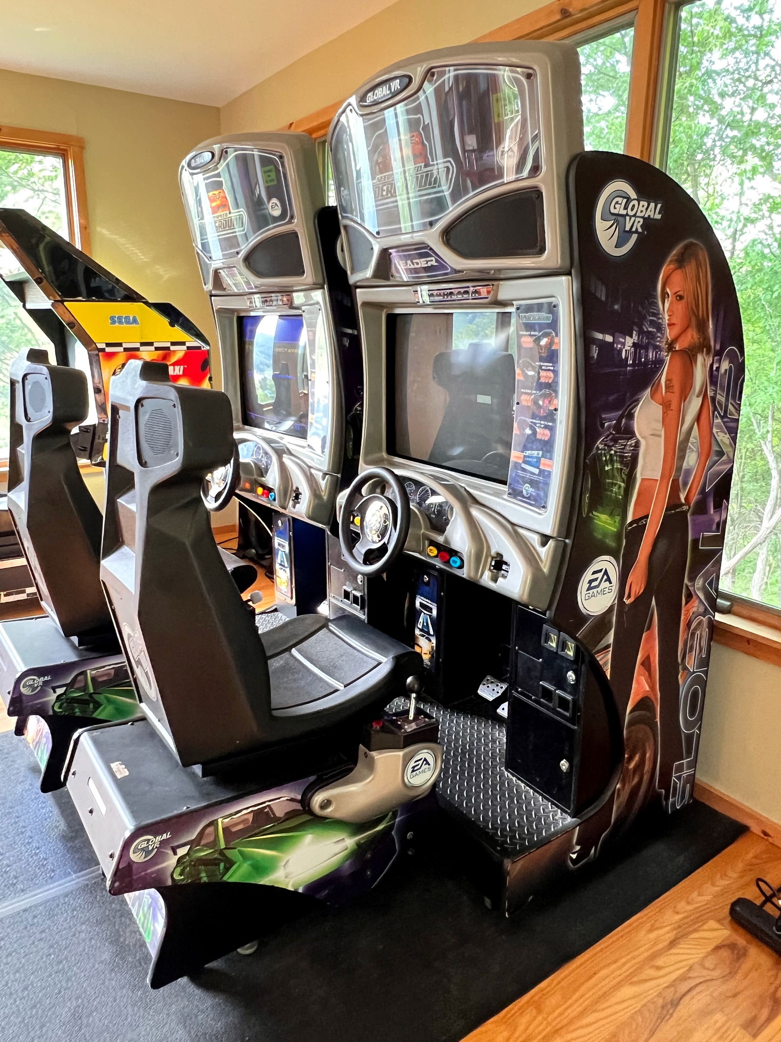 Global VR Need for Speed Sit Down Racing Arcade Game, Lot 2 (1 of 2)