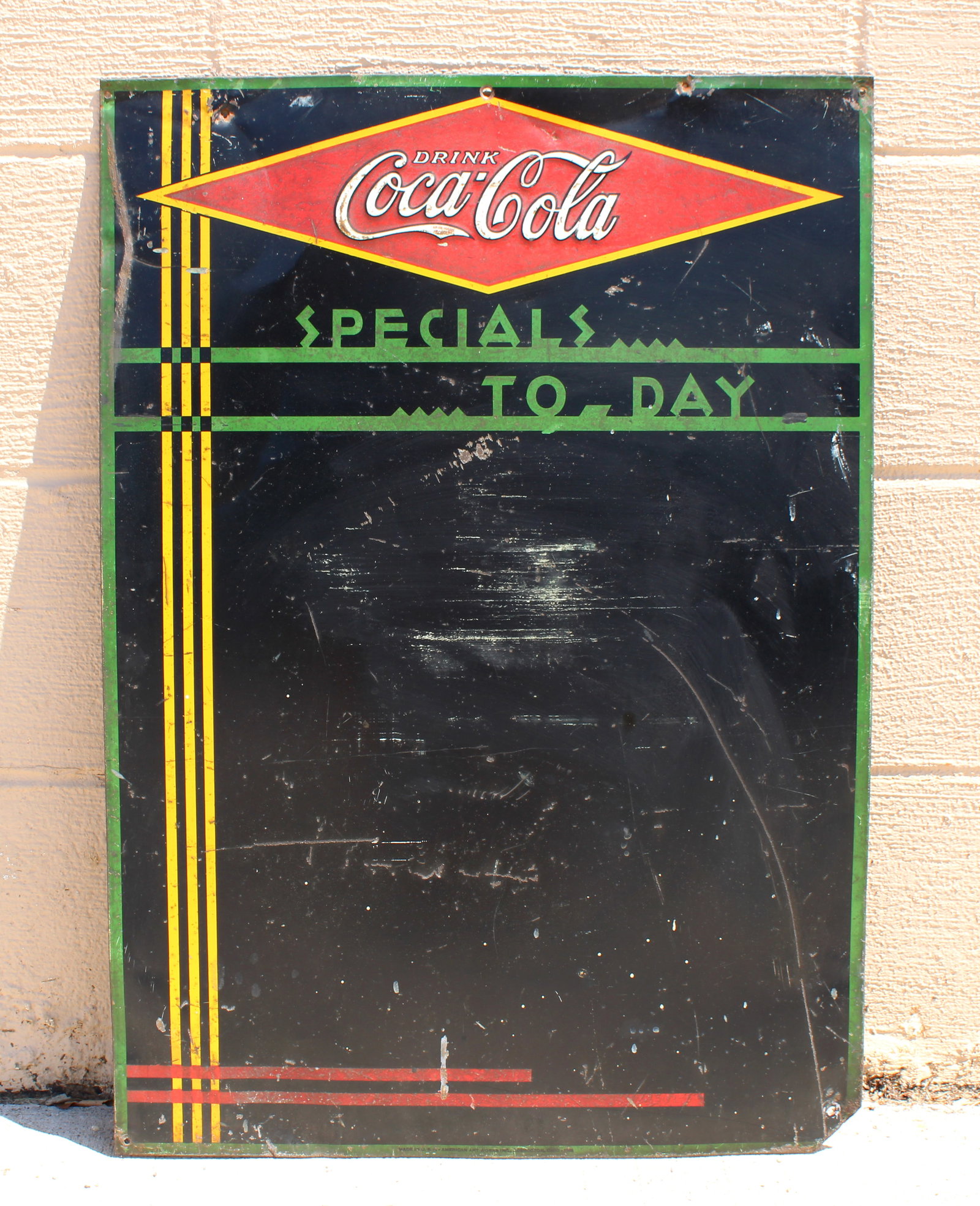 Coca Cola Embossed Tin Menu Board, 1930s Lot 1 (1 of 3)