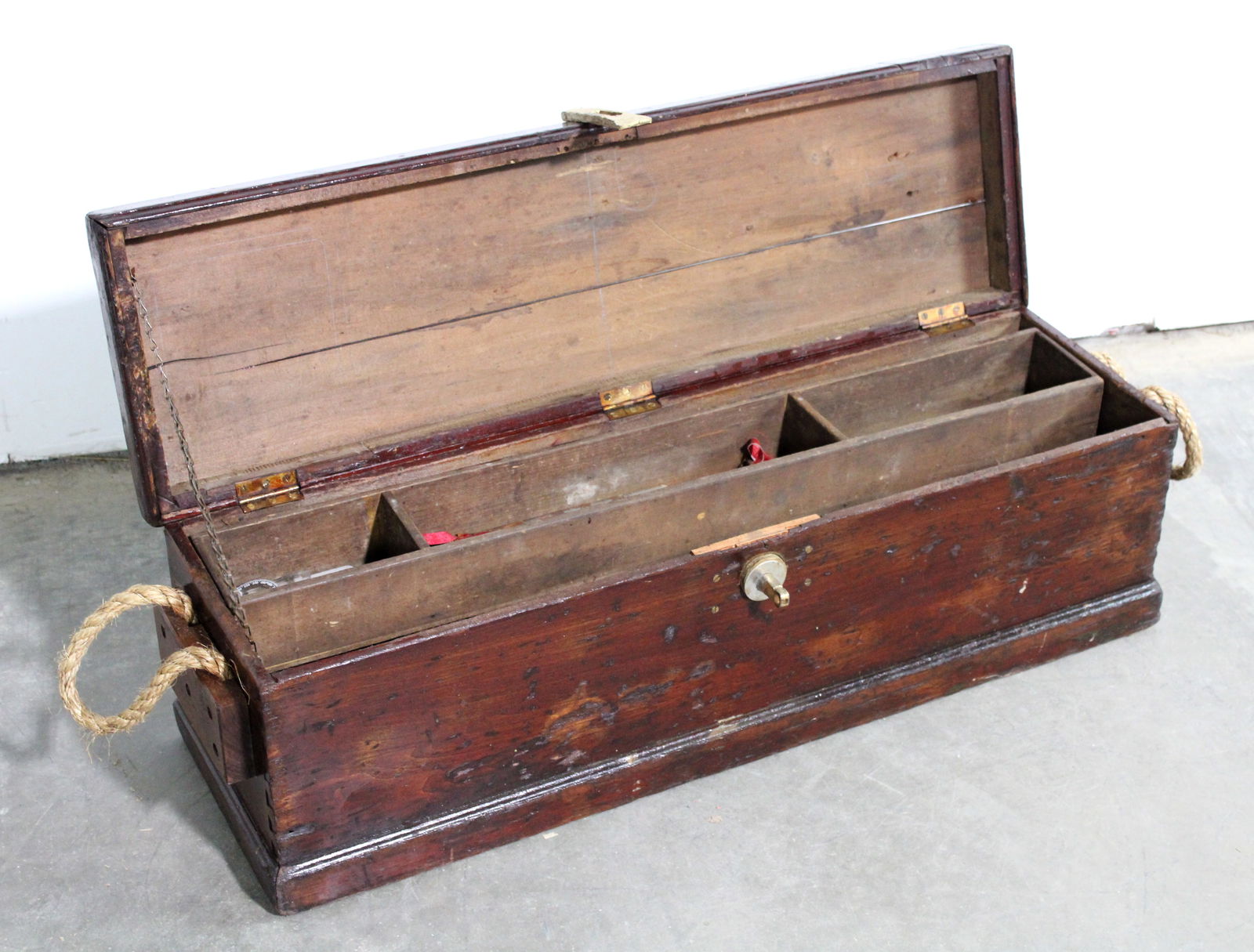Antique Wooden Tool Chest (1 of 3)