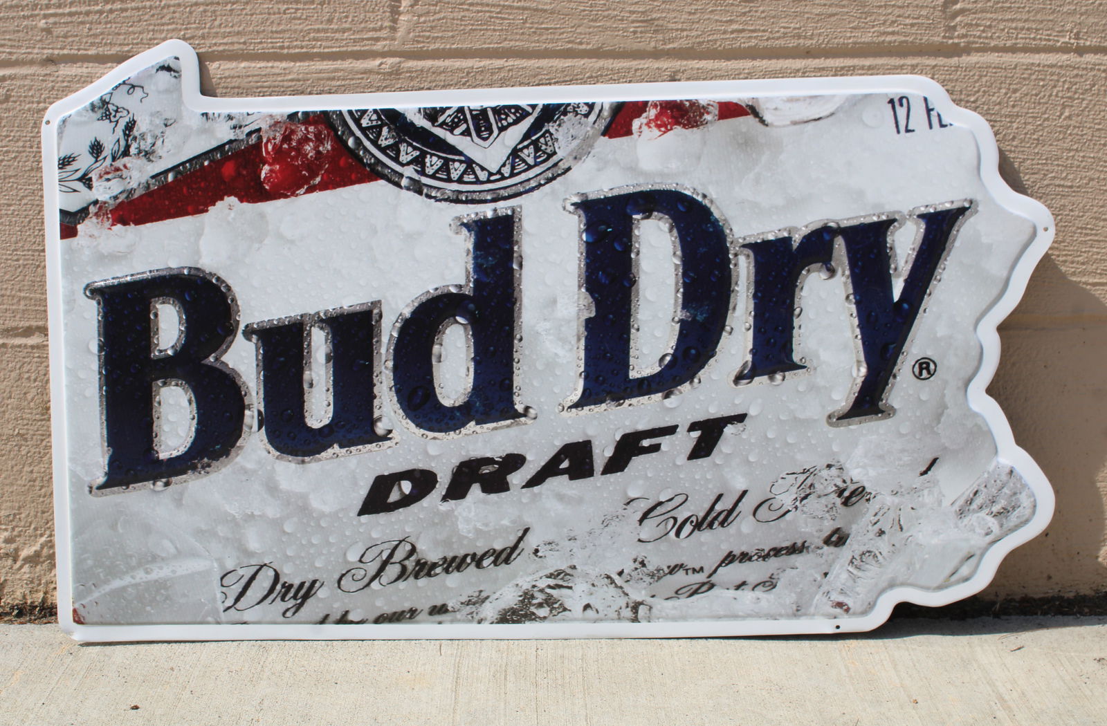Bud Dry Tin Beer Sign (1 of 1)