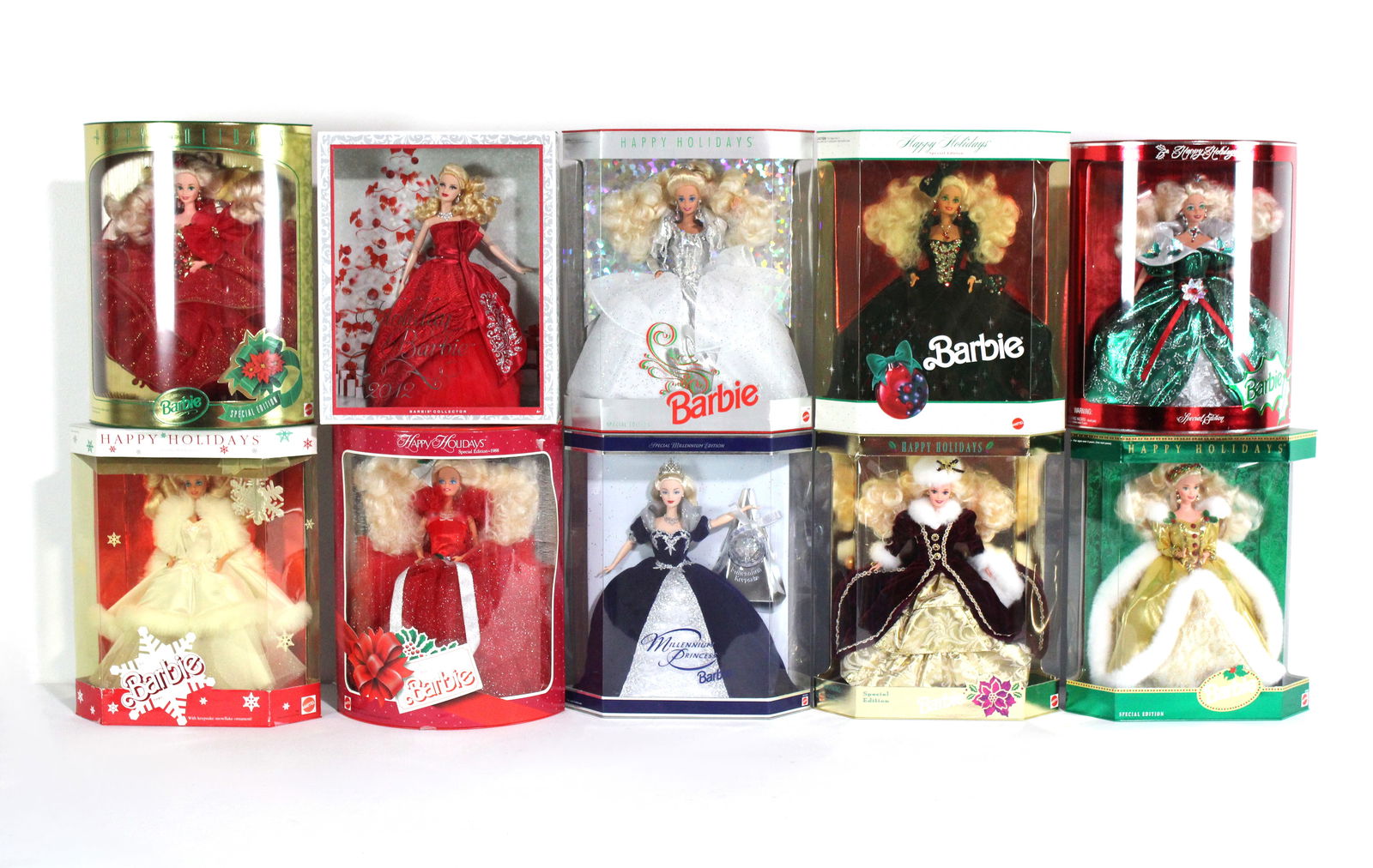 Holiday Barbies in Box incl. Millenium Barbie and 1988, Lot 3 (1 of 1)