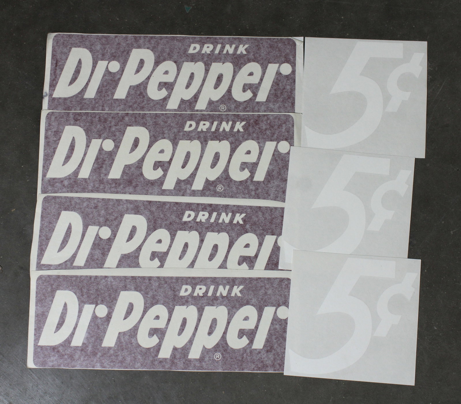 Dr. Pepper Decals: In-house shipping available.