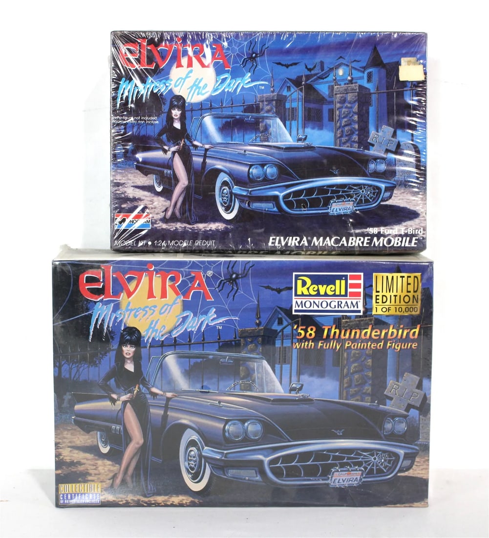 Elvira Mistress of the Night Revell Scale Model Car Kits, Sealed: In-house shipping available.