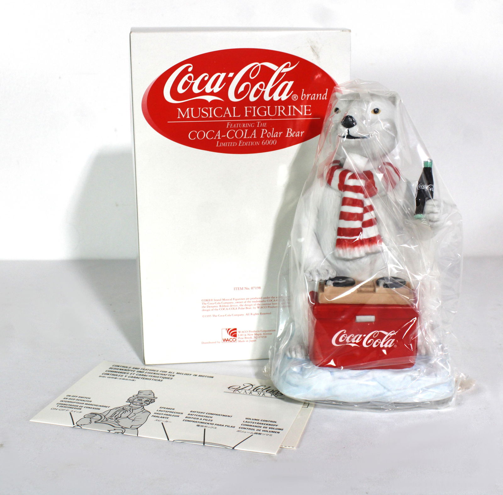 Melody in Motion Coca Cola Musical Bear, NIB (1 of 1)