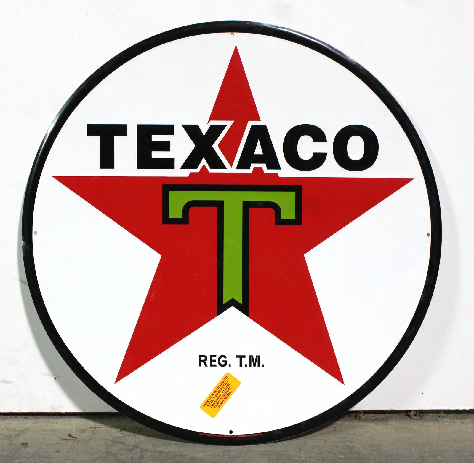 Texaco Tin Sign, Authorized Reproduction (1 of 2)