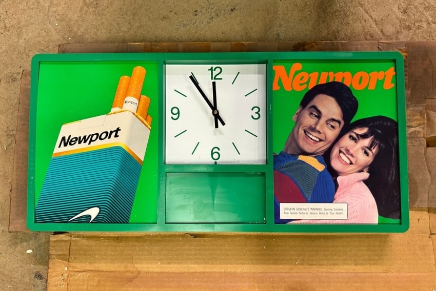 Newport Cigarettes Advertising Sign (1 of 1)