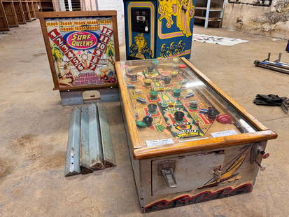 Bally Surf Queens Woodrail Pinball Machine: *This is a remote auction in Hagerstown, Maryland. Pickup or third-party shipping is required on all items. A list of suggested shippers can be found on our website. All items must be picked up on Fri