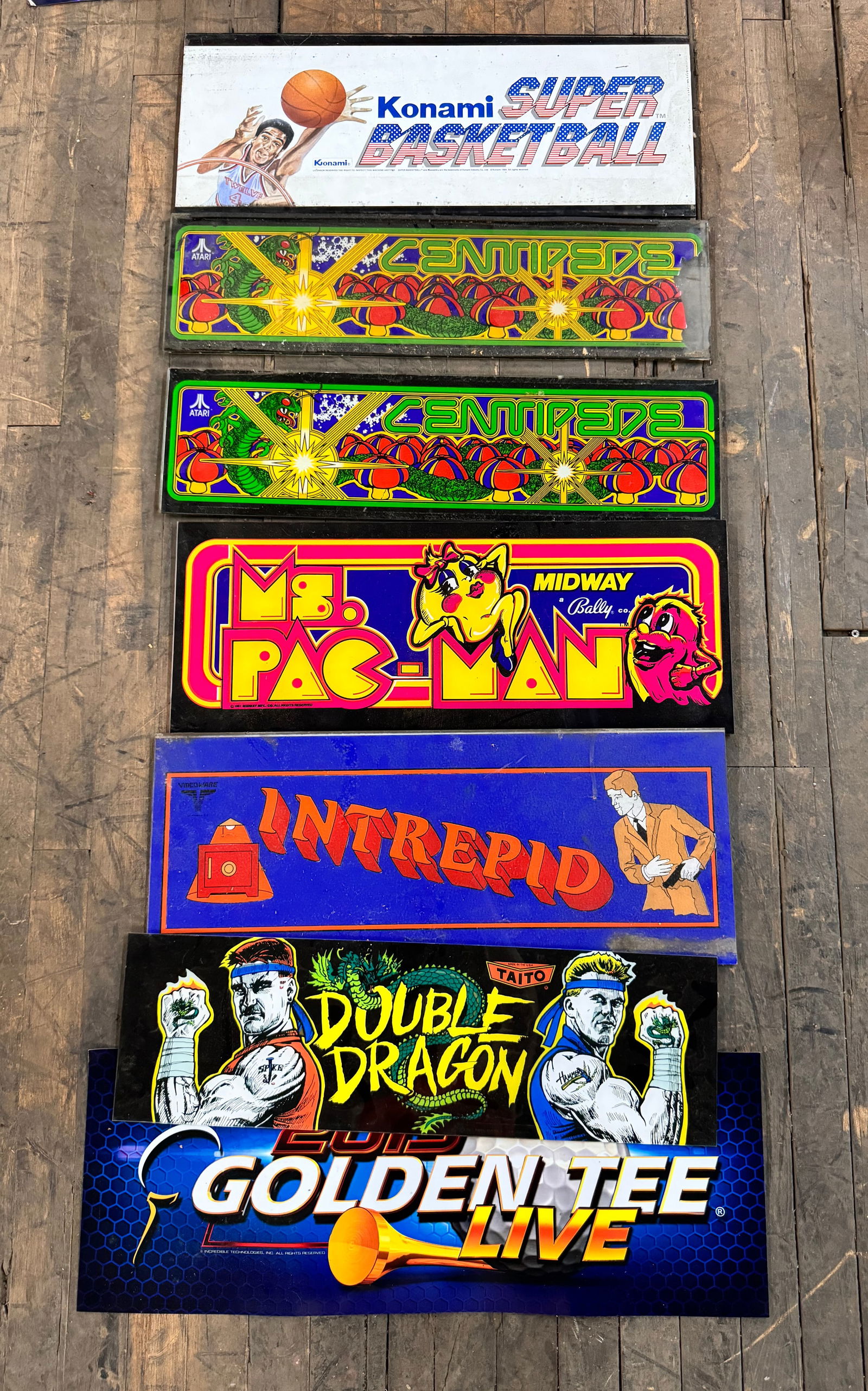 Arcade Game Headers incl. Ms. Pac-Man (1 of 1)