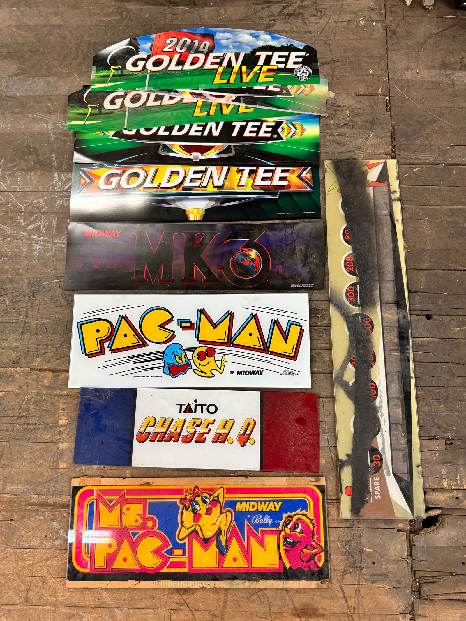 Arcade Game Headers incl. Pac-Man (1 of 1)