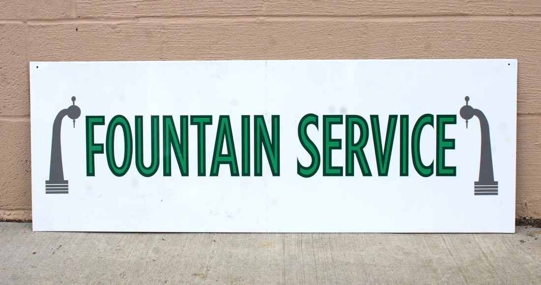 Fountain Service Custom Sign (1 of 2)