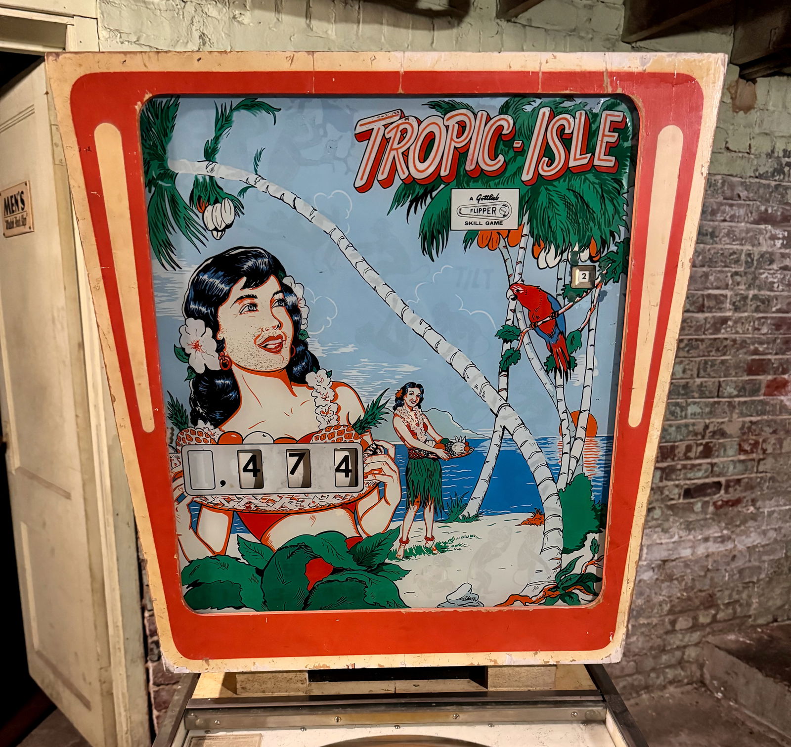 Gottlieb Tropic Isle Wedegehead Pinball Machine, 1962 (1 of 6)
