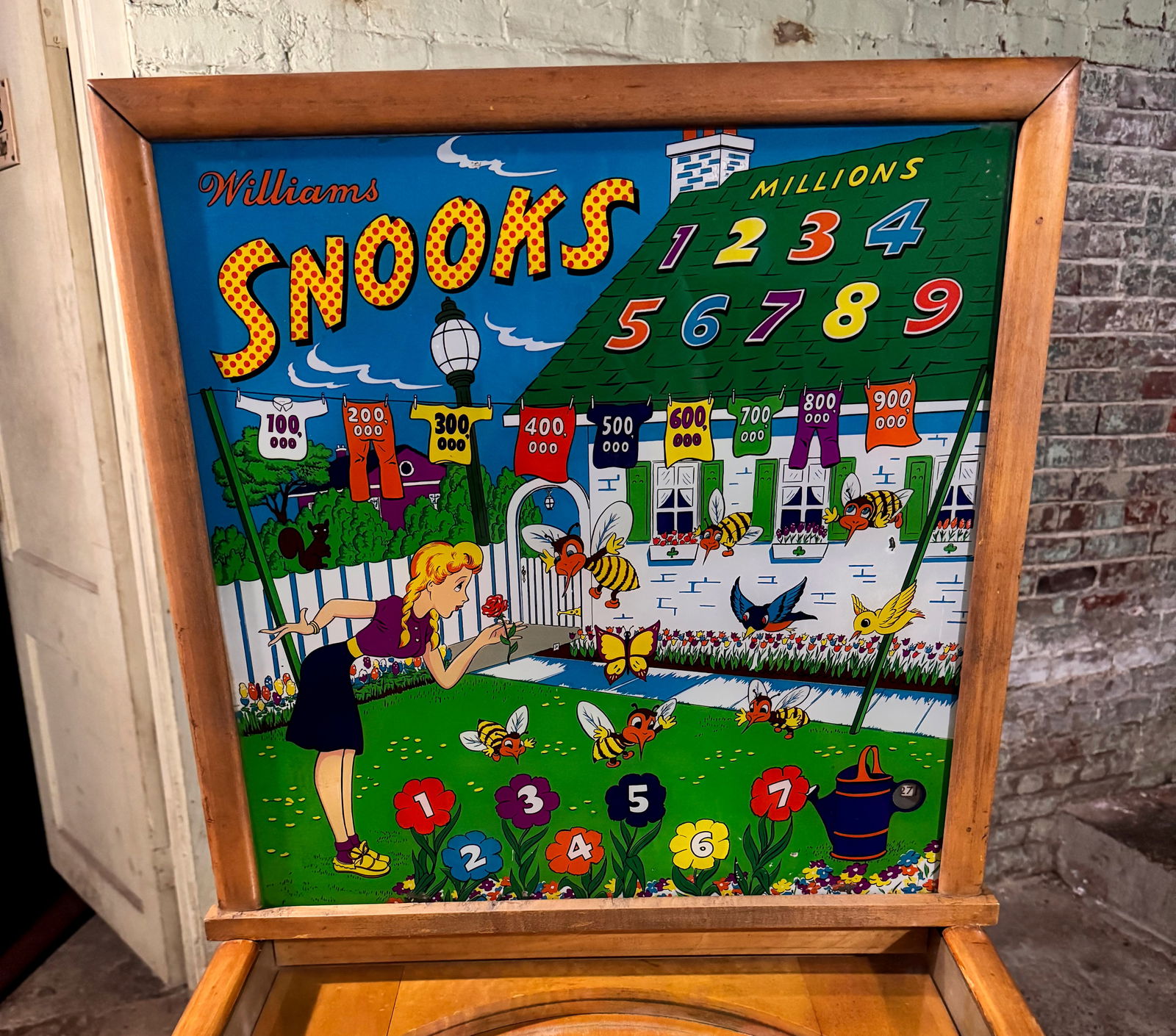 Williams Snooks Woodrail Pinball Machine, 1951 (1 of 6)