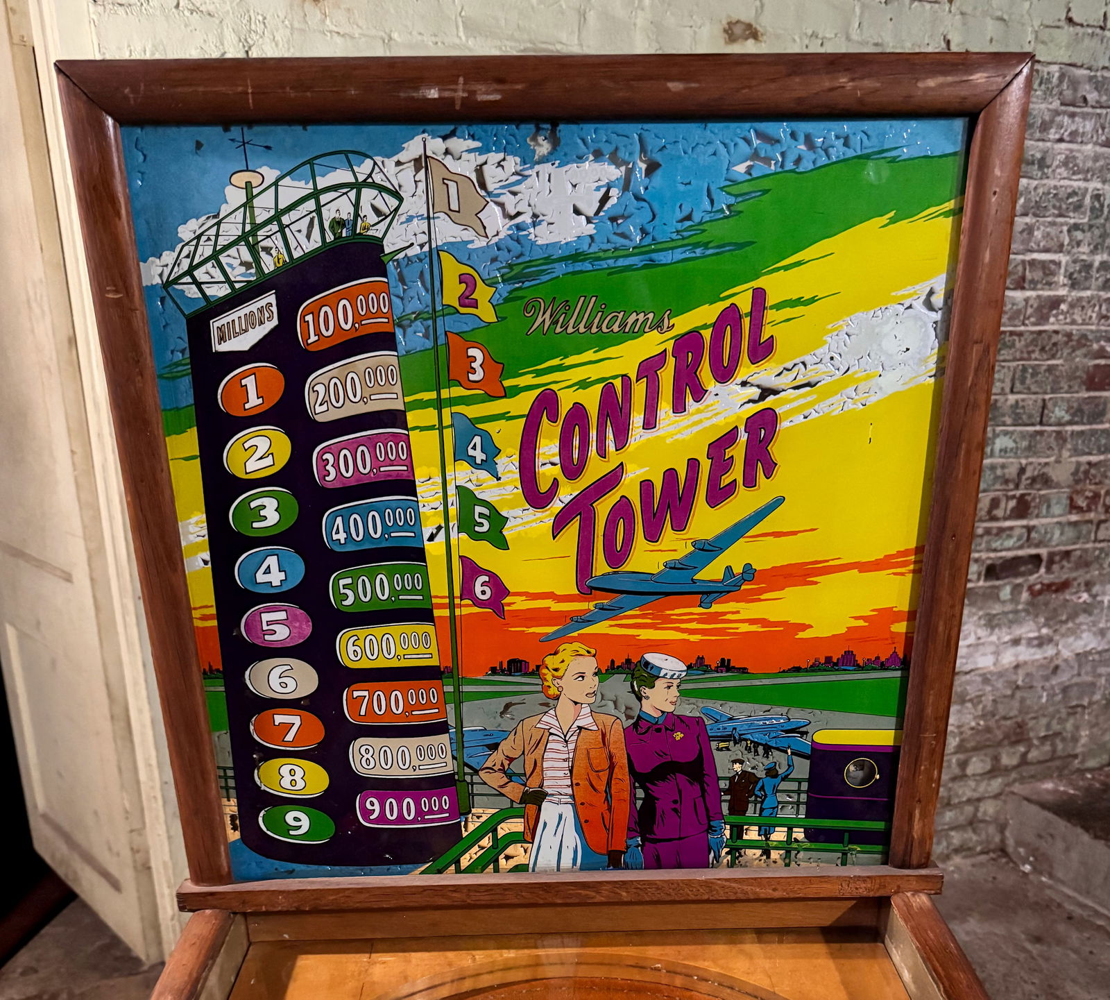Williams Control Tower Woodrail Pinball Machine, 1951 (1 of 6)