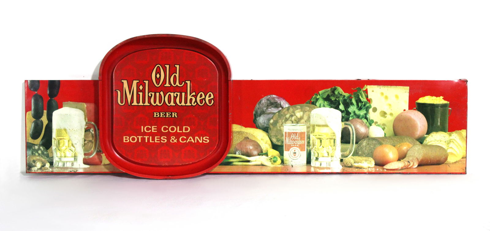 Old Milwaukee Beer Metal Sign (1 of 2)