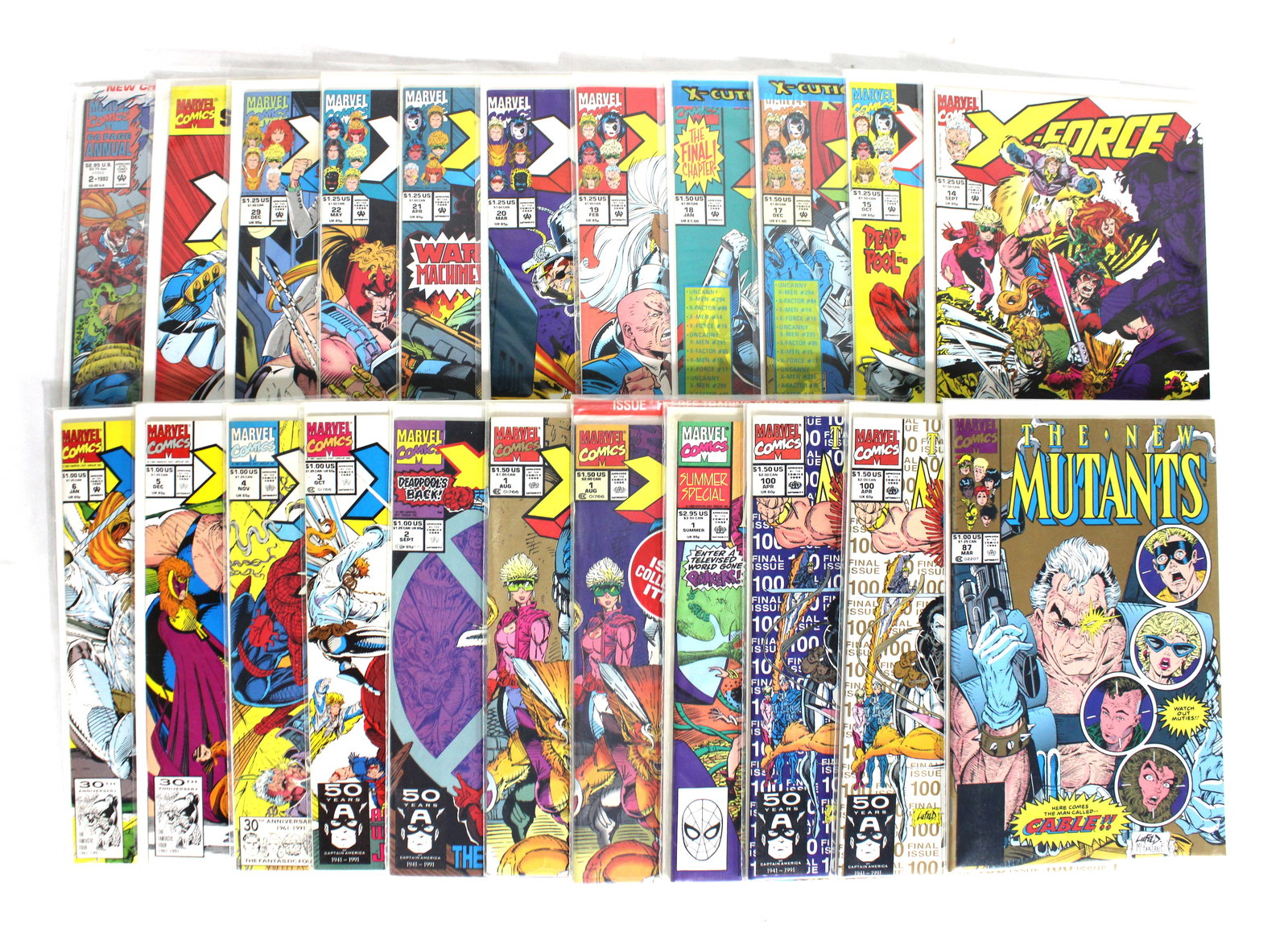 Marvel New Mutants / X-Force Incl. NM #100 and XF #1 (1 of 3)