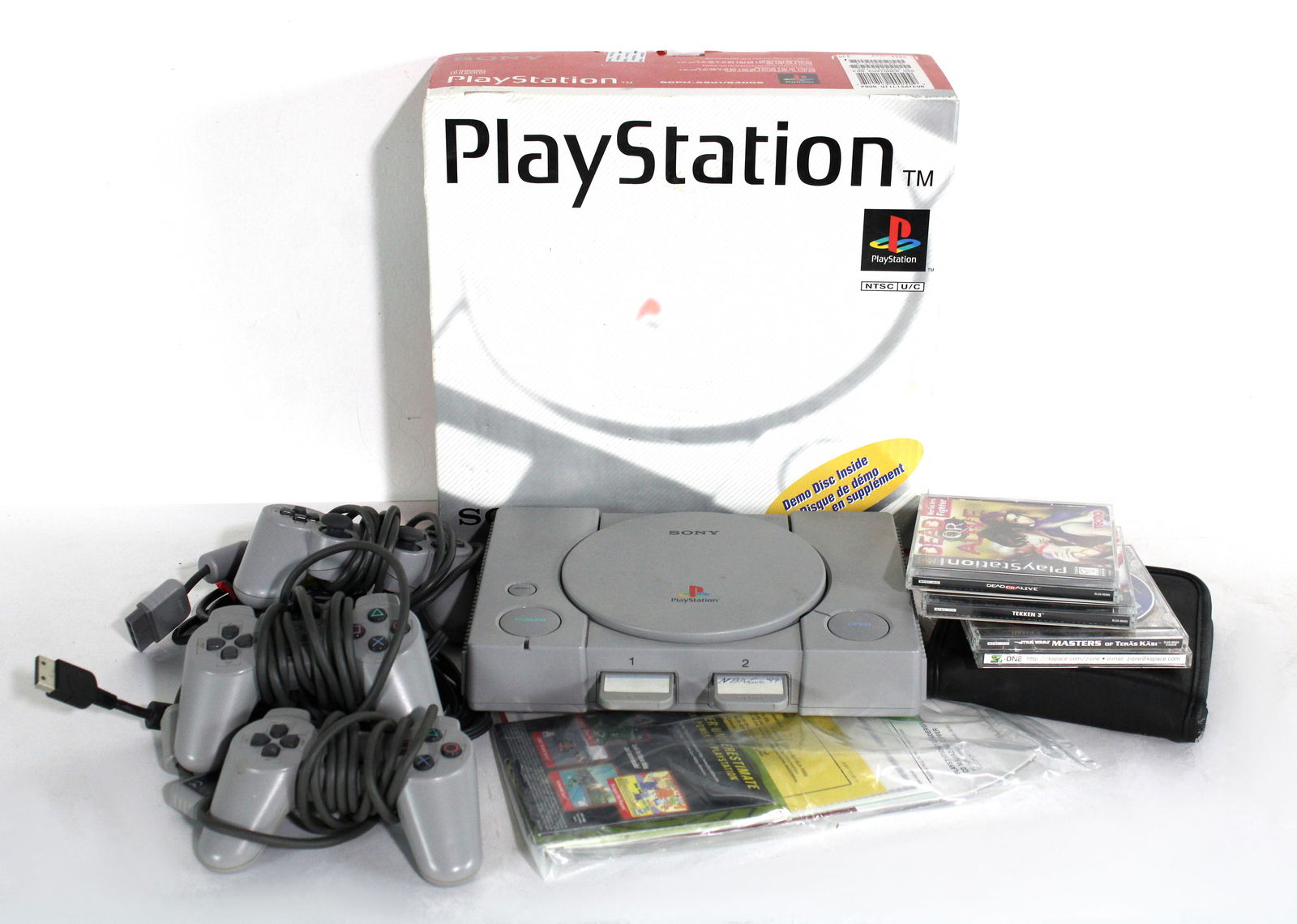 Sony Playstation Video Game Console with Games (1 of 2)