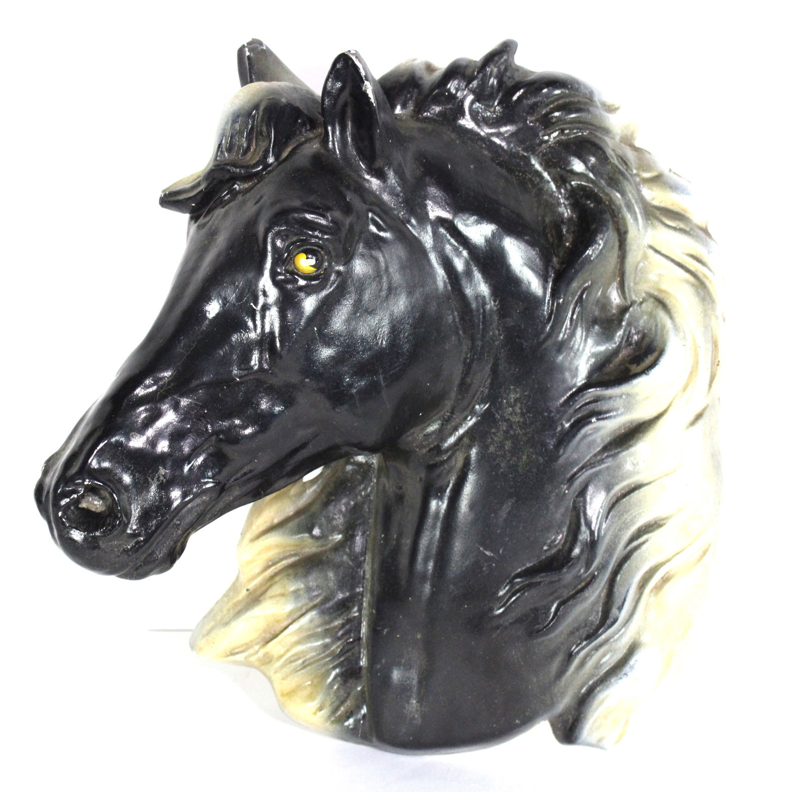 Chalkware / Plaster Horse Head Wall Hanging (1 of 3)