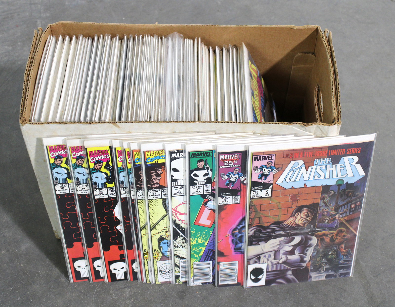 Marvel The Punisher Comic Books, Resellers Short Box (1 of 2)