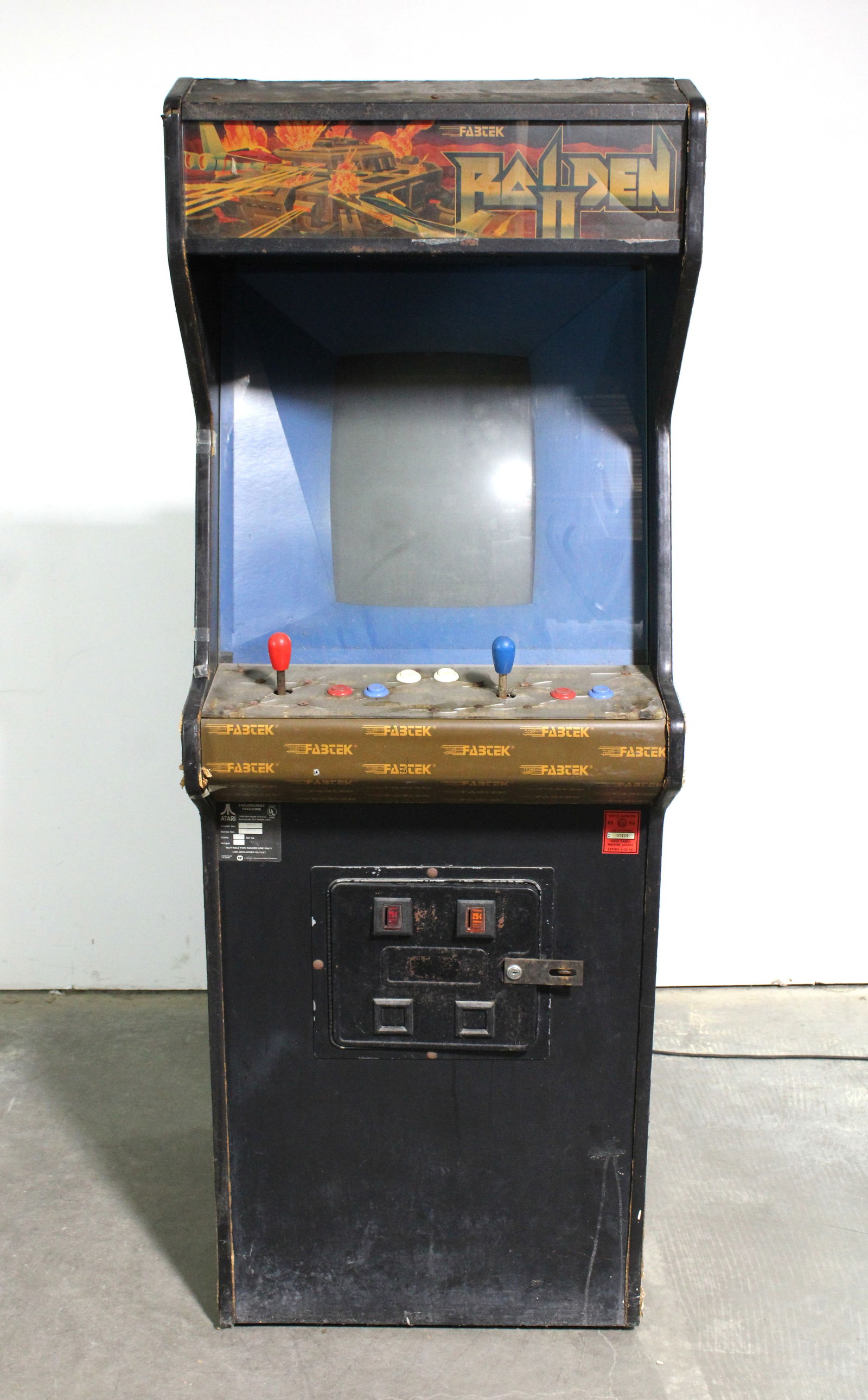 Raiden II Arcade Game in Centipede Cabinet (1 of 5)