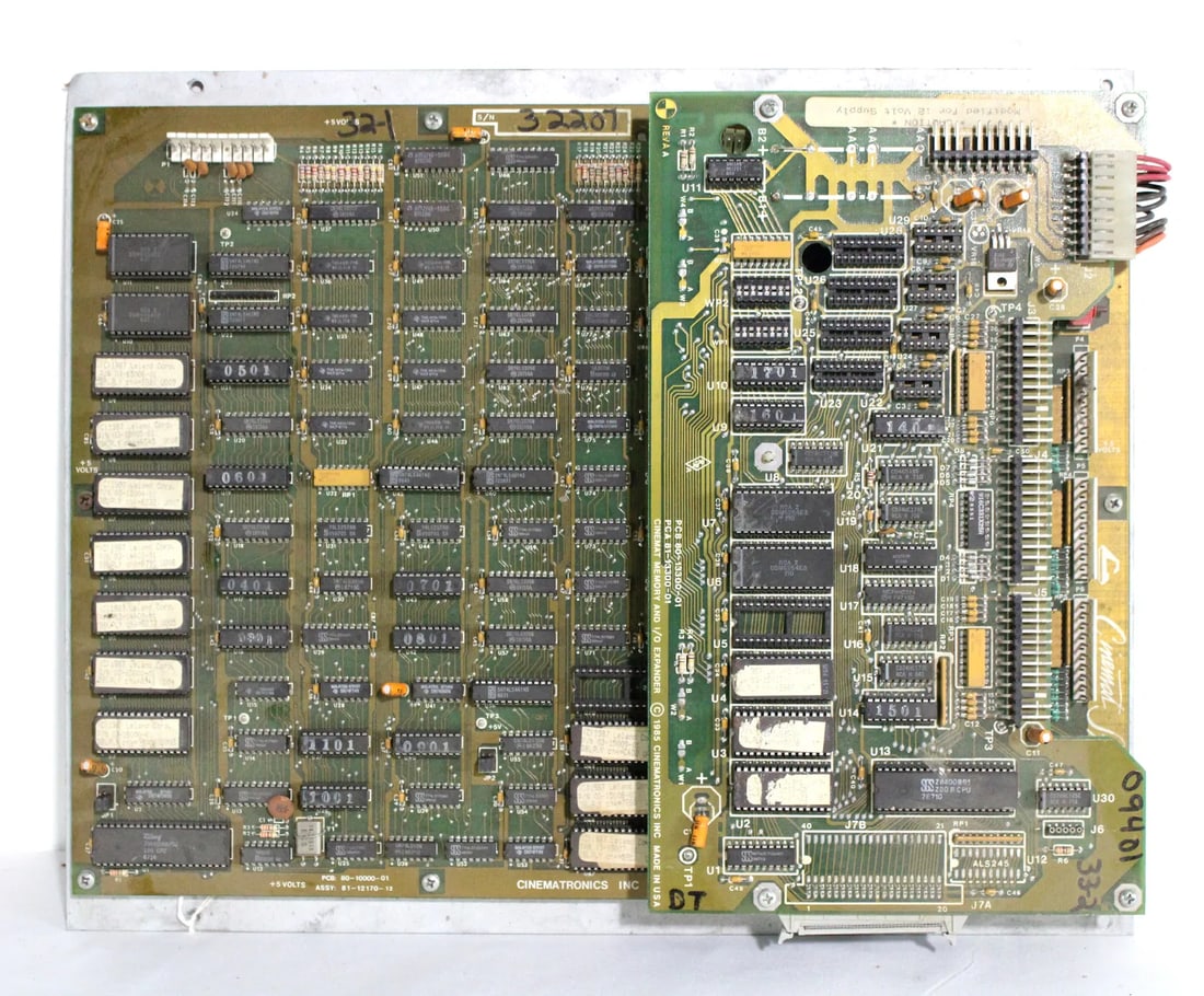 Leland /Cinematronics Double Play Baseball Arcade Game Board Set (1 of 1)