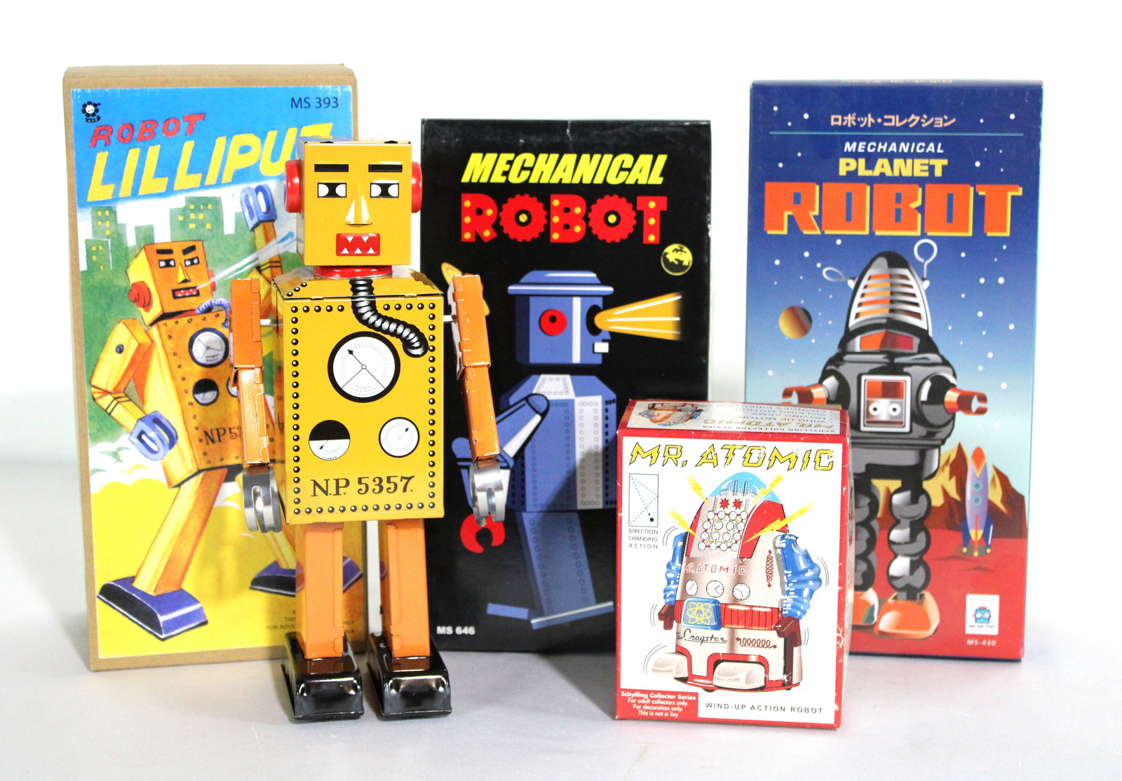 Mechanical Wind Up Robot Toys, New (1 of 4)