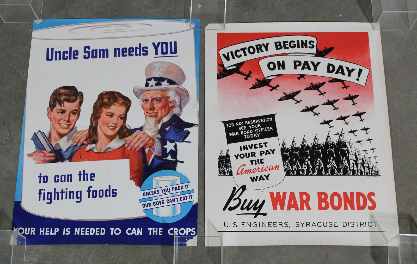 "Uncle Sam Needs You" and War Bonds World War II Propaganda Posters (1 of 3)