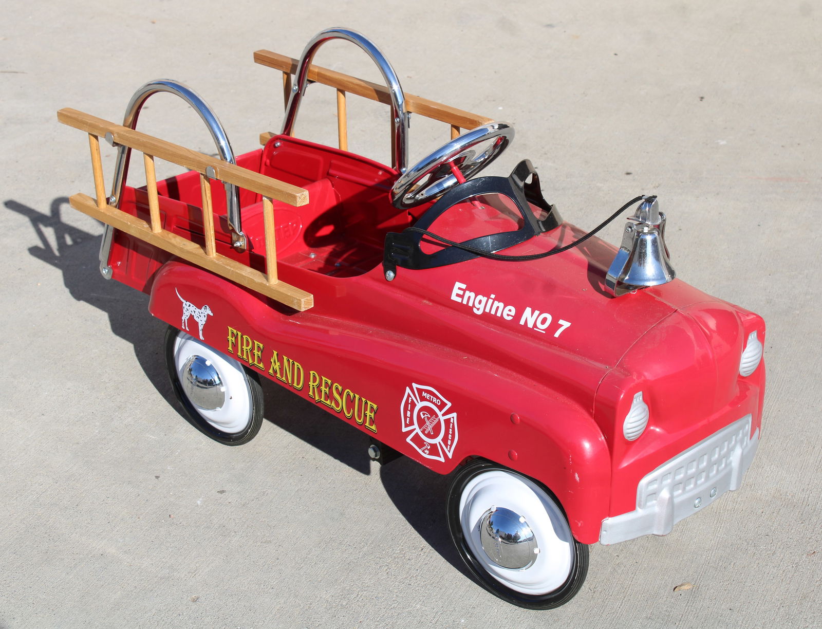 In Step Fire Engine Kiddie Pedal Car (1 of 5)