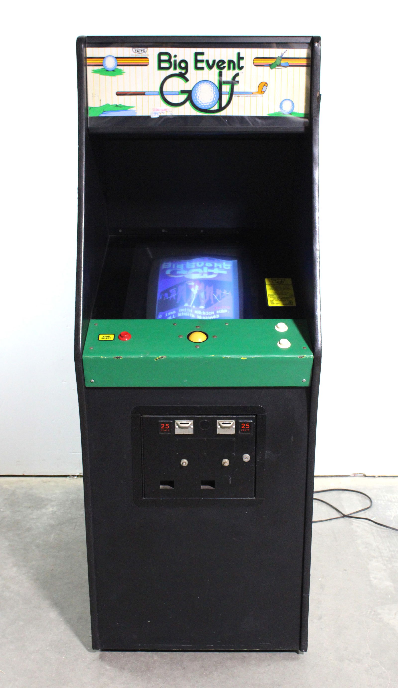 Taito Big Event Golf Arcade Game in Pac-Man Cabinet (1 of 4)