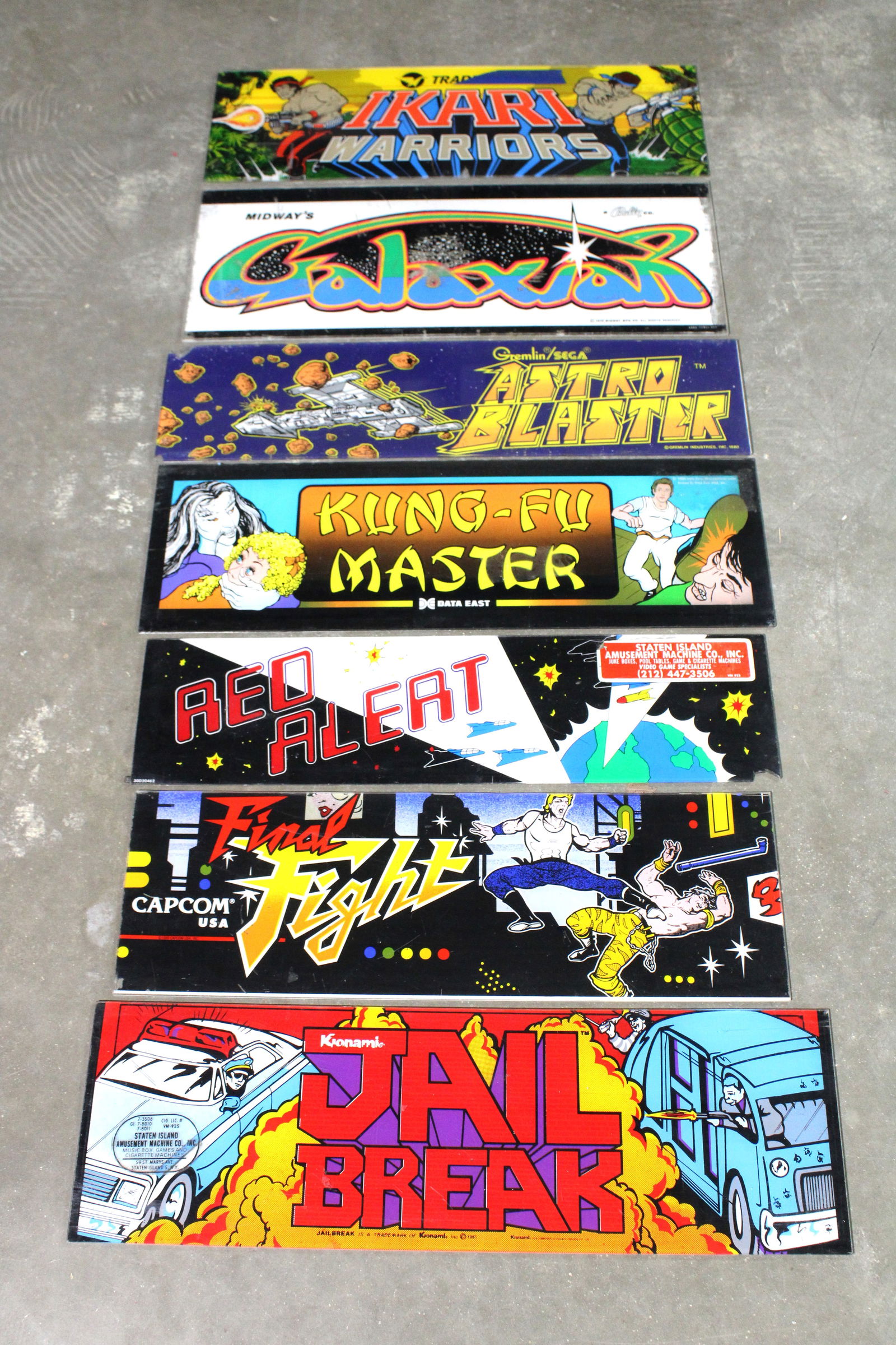 Arcade Headers Incl. Jail Break, Astro Blaster and Final Fight (1 of 1)